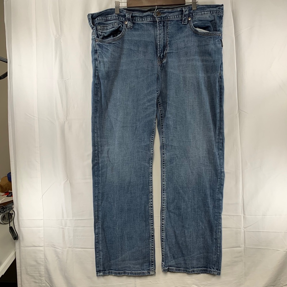 Silver Jeans Co Gordie Jeans Mens 40x34 Blue Loose Straight Stretch M83456LDS328